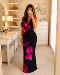 Robe moulante col drapé