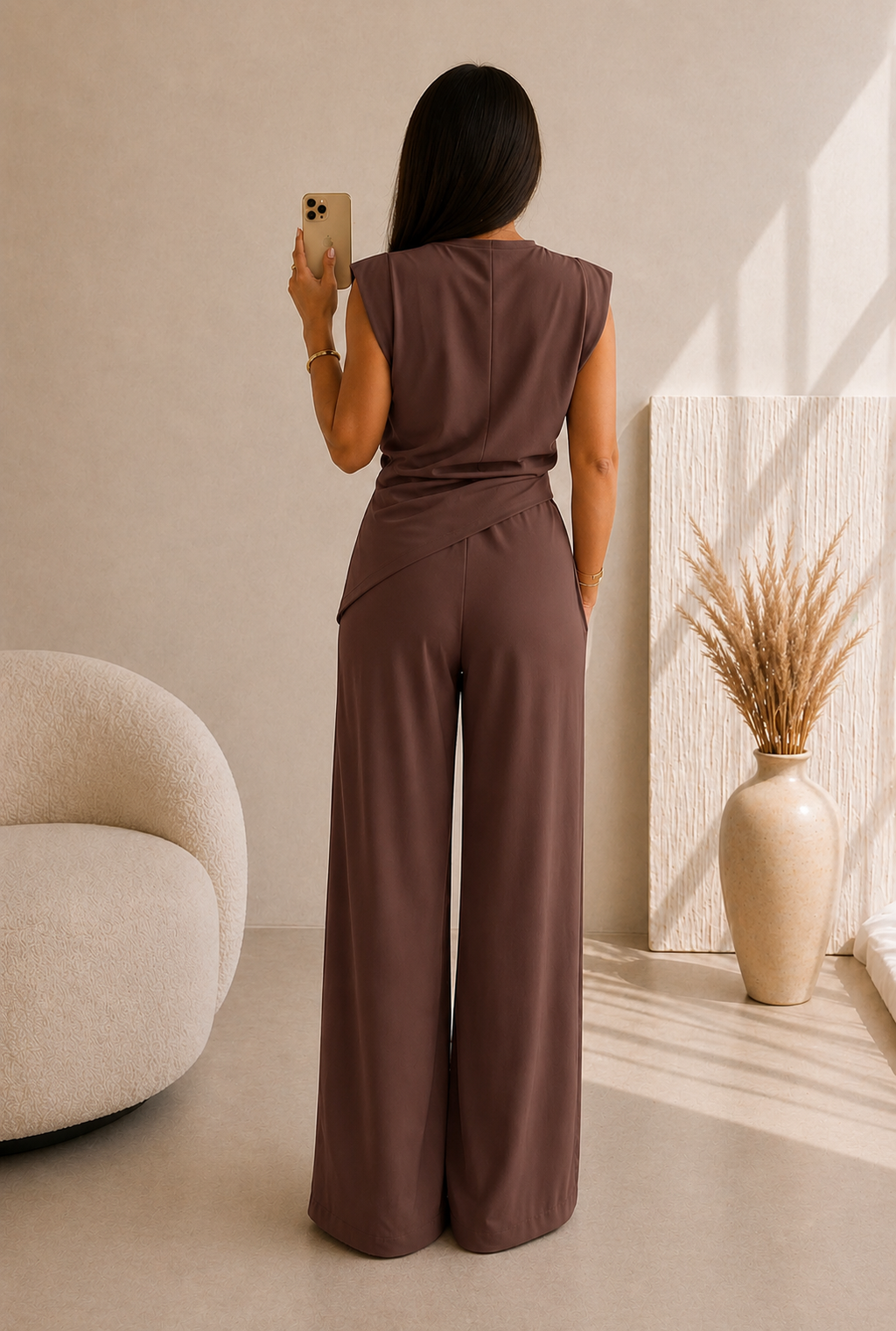 Ensemble Fluide Minimaliste – Élégance Naturelle