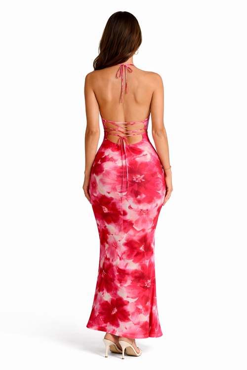 Robe longue ajustée