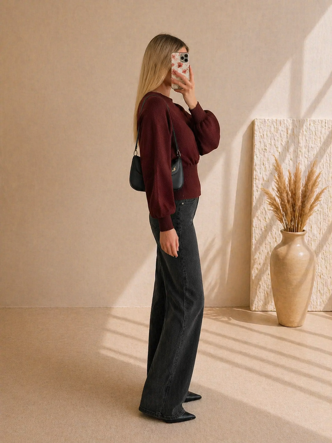 Cardigan Femme Élégant Col V – Coupe Ample à Boutonnage Unique – Style Casual Chic
