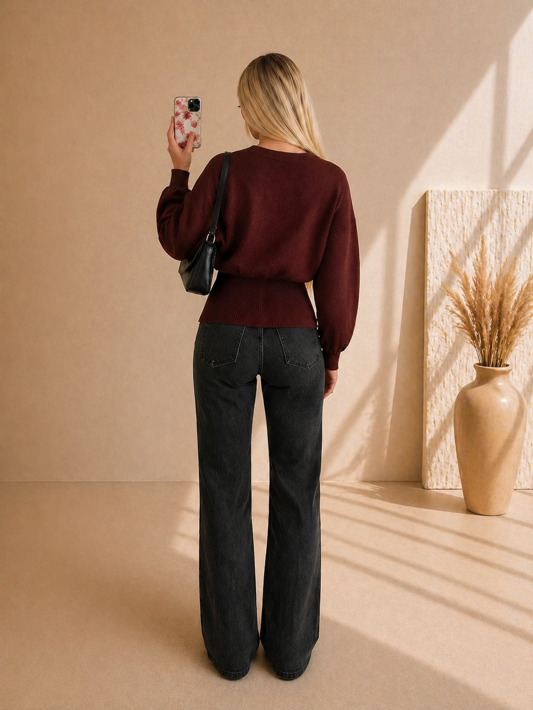 Cardigan Femme Élégant Col V – Coupe Ample à Boutonnage Unique – Style Casual Chic