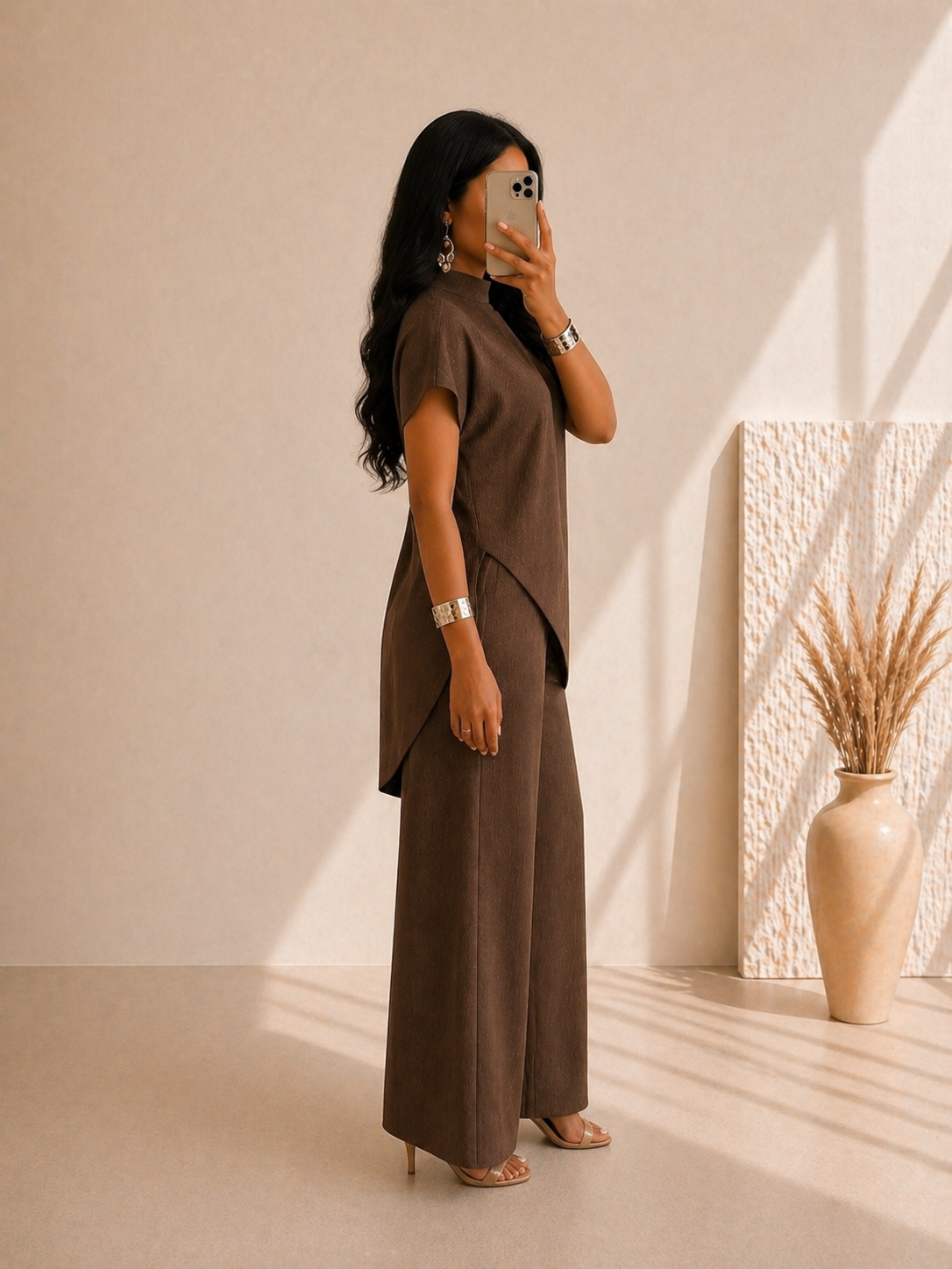 Ensemble 2 Pièces Asymétrique Femme – Coupe Fluide & Élégante